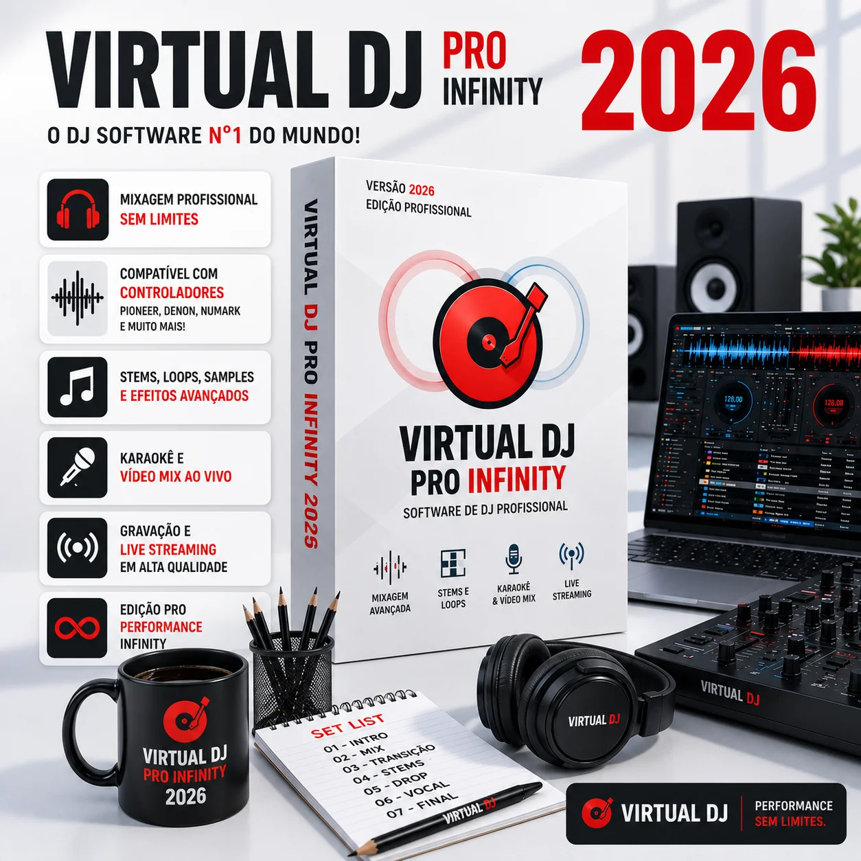 VirtualDJ Pro Infinity 2026 Envio Imediato | servicos-digitais - GameMarket
