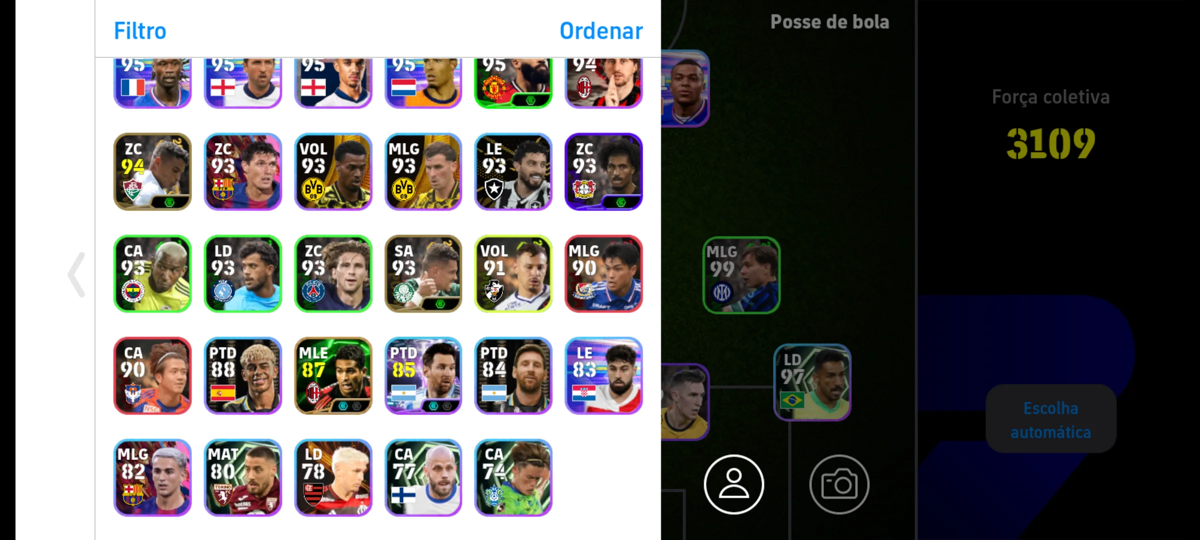 Conta efootball força 3109 boa | efootball - GameMarket