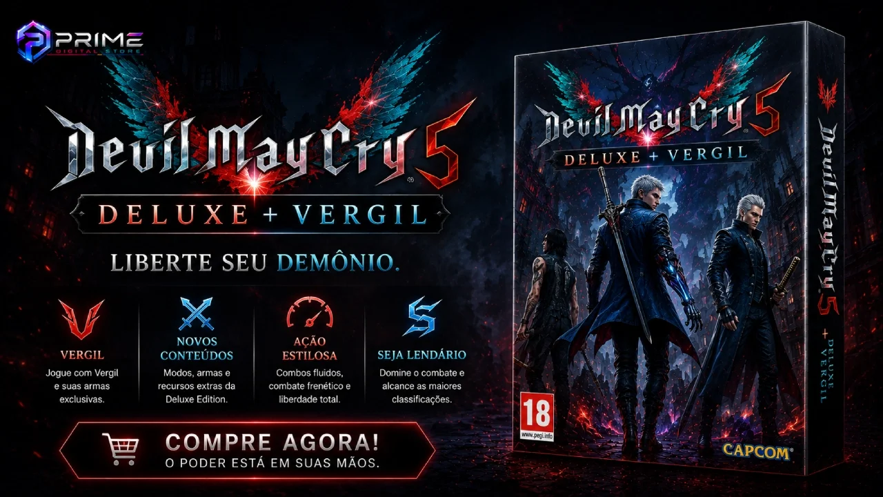 Devil May Cry 5 Deluxe + Vergil – PC Steam Offline | Steam - GameMarket