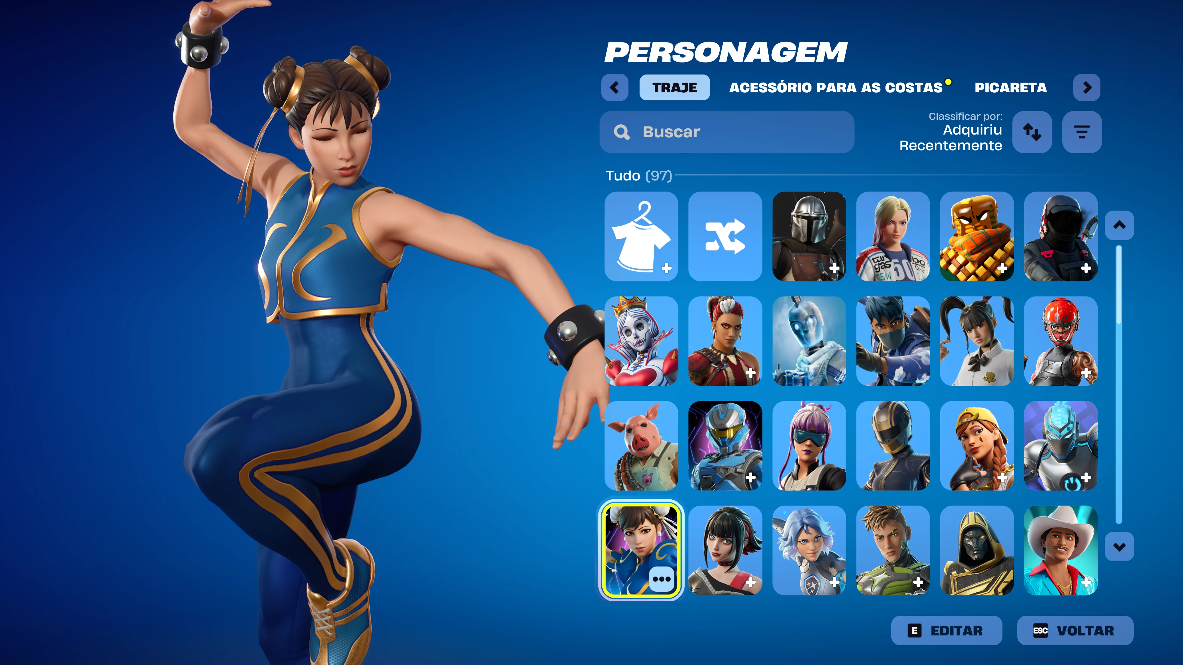 Conta Fortnite| 95 Skins | Chun-Li | Entrega Automática | fortnite ...