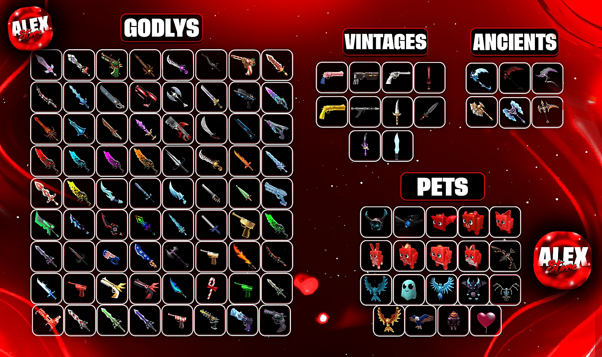 [PROMOÇAO + BRINDE] GODLYS | SETS | CHROMAS | Murder Mystery 2 | MM2 ...